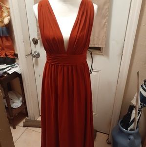 Womens dress bill levkoff rust color size 10